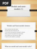 Modals and Semi-Modals