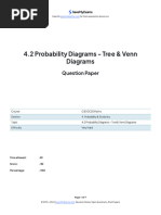 4.2 Probability Diagrams - Tree & Venn Diagrams: Question Paper