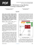 Predictive Maintenance Using Machine Learning in Industrial IoT