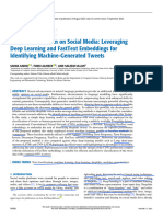 Deepfake Detection On Social Media Leveraging Deep Learning and FastText Embeddings For Identifying Machine-Generated Tweets