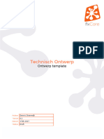 Technisch Ontwerp Ontwerp Template