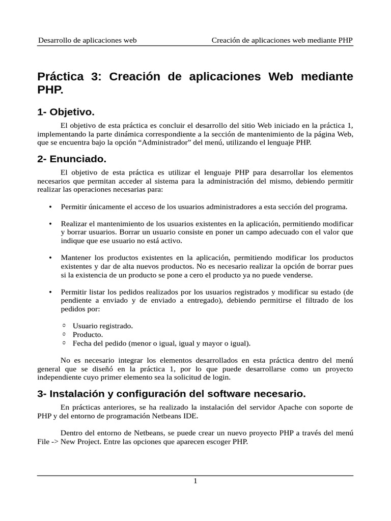 Desarrollo de Aplicaciones Web con PHP | PDF | Php | SQL