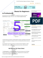 5 NLP Cheat Sheets - Beginners - Professional