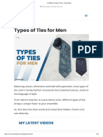 14 Different Types of Ties - Suits Expert