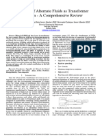 Suitability of Alternate Fluids As Transformer Insulation - A Comprehensive Review