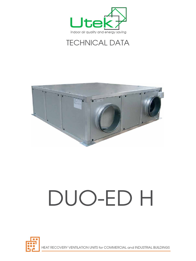 Technical Data DUO-ED H | PDF | Building Engineering | Mechanical ...