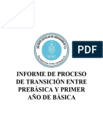 INFORME DE PROCESO DE TRANSICIÓN PREBÁSICA  LA BUENA SEMILLA AÑO 2023