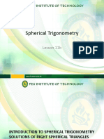 11b - Spherical Trigonometry