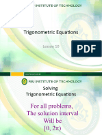 10 - Trigonometric Equations