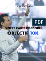 Carte de Score Objectif 10K