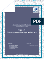 1 Rapport Management d'équipe à distance