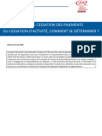 Fiche de cessation de paiement 