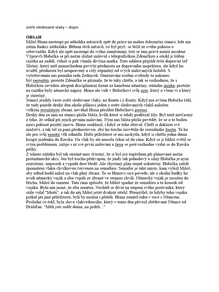 Ost e Sledovan Vlaky PDF