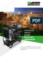 Generador Inmersol 22 Kva Abierto