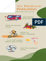 Beige and Dark Green Illustrated Pollution Infographic