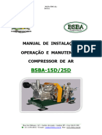 Manual Técnico e Lista de Peças Compressores BSBA -15D, 25D - BSBA COMPRESSORES