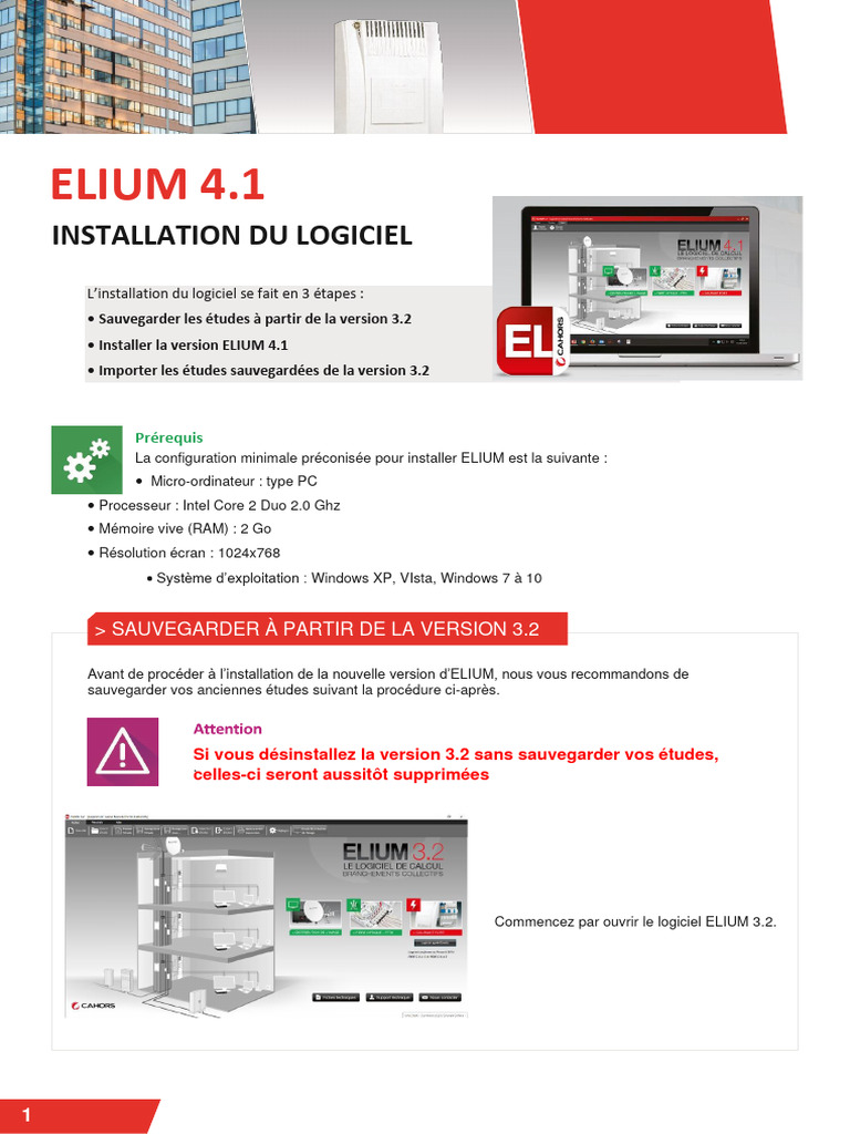 Installation d'ELIUM 4.1 et Importation | PDF | Installation ...