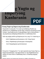 Unang Yugto NG Imperyong Kanluranin