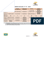 Horario 3 ° A Iv Ciclo