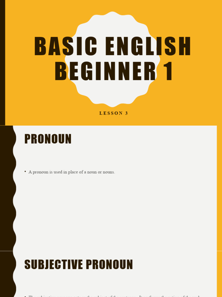 Understanding English Pronouns | PDF | Pronoun | Verb