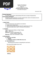 Lesson Plan Mathematics