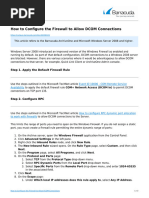 How To Configure The Firewall To Allow DCOM Connections