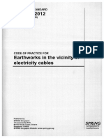 SS 576-2012 - Earthworks in Vicinity of Electricity Cables