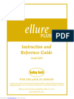 Baby Lock Ellure PLUS BLR3 Sewing Machine Instruction Manual