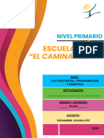 3 Grado - Cuadernillo General de Cultura Digital 2024 - Esc El Caminante - Prof. Giovannini, Guadalup