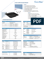 1U 19" Widescreen LCD Console Drawer: Product Specifications
