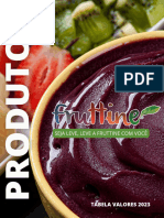 Tabela de Produtos Fruttine 2022