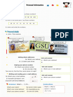 3 Personal Information - New Lesson 2018