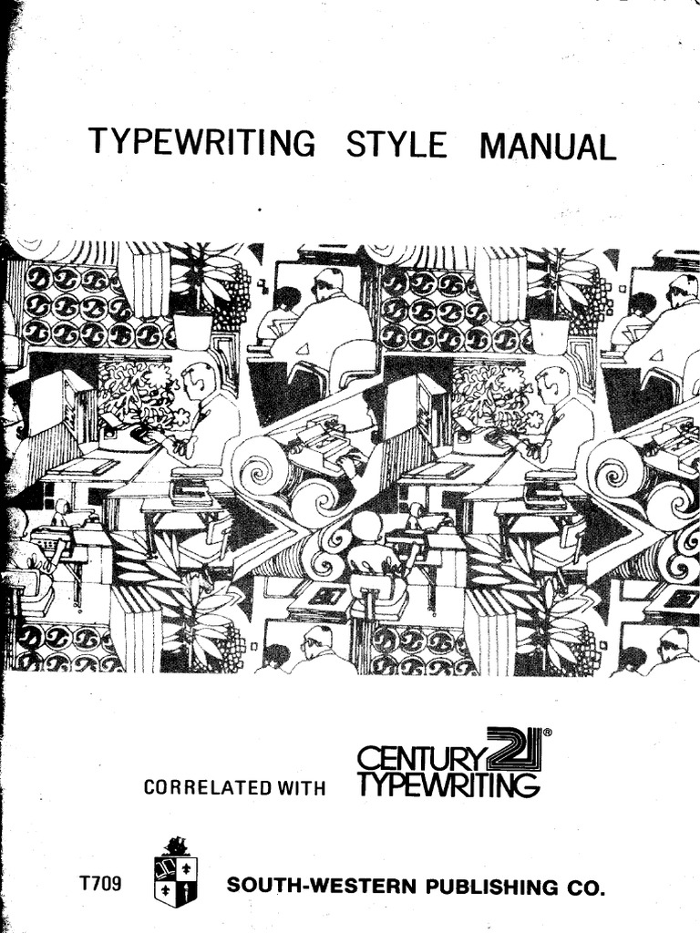 Typewriting style manual 1972 pdf