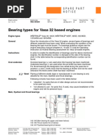 Wartsila Vasa 32 - Spare Parts Notice - Bearing Types For Vasa 32 Based Engines