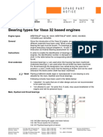Wartsila Vasa 32 - Spare Parts Notice - Bearing Types For Vasa 32 Based Engines