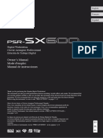 Manual de instruções PSR-SX600