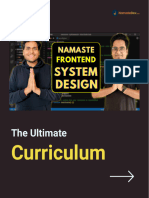 Namaste Frontend System Design Curriculum