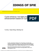 Proceedings of Spie: Cycle-Enhance: Low-Light Image Enhancement Based On Cyclegan