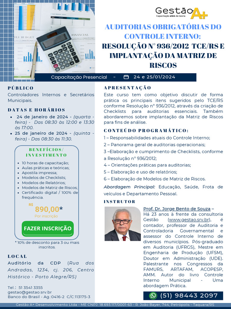 Curso de Auditoria e Controle Interno | PDF