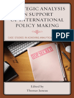 Thomas Juneau - Strategic Analysis in Support of International Policy Making - Case Studies in Achieving Analytical Relevance-Rowman & Littlefield Publishers (2017)