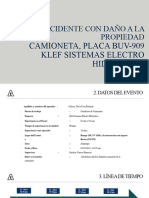 Investigación Accidente Con Daño A La Propiedad Camioneta Buv - 909