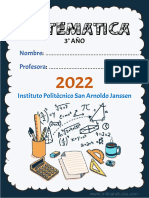 APUNTE 3° AÑO- 2022