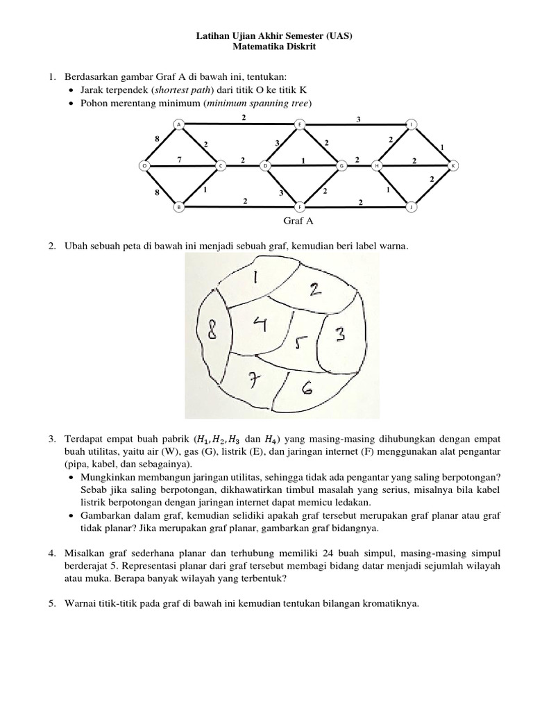 Latihan UAS Matematika Diskrit 2023 | PDF