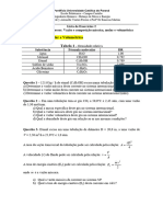 Lista 2 Variáveis de Processos - Vazão e Composição Mássica, Volumétrica e Molar-1