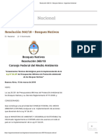 Resolución 360 - 18 - Bosques Nativos - Argentina Ambiental