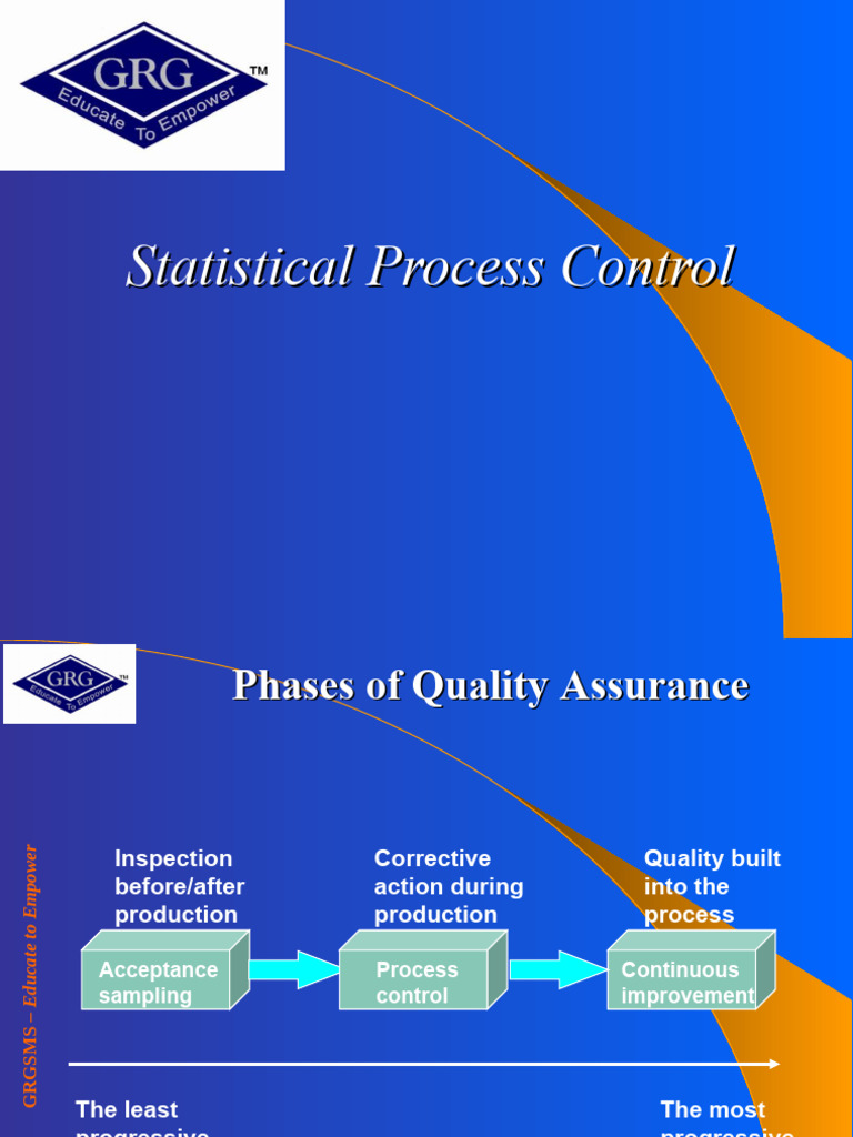 OPM 6 - Statistical Process Control | PDF | Standard Deviation | Mean