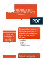 How To Interprete Idiomatic Expression