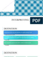 Interpreting Meeting 1