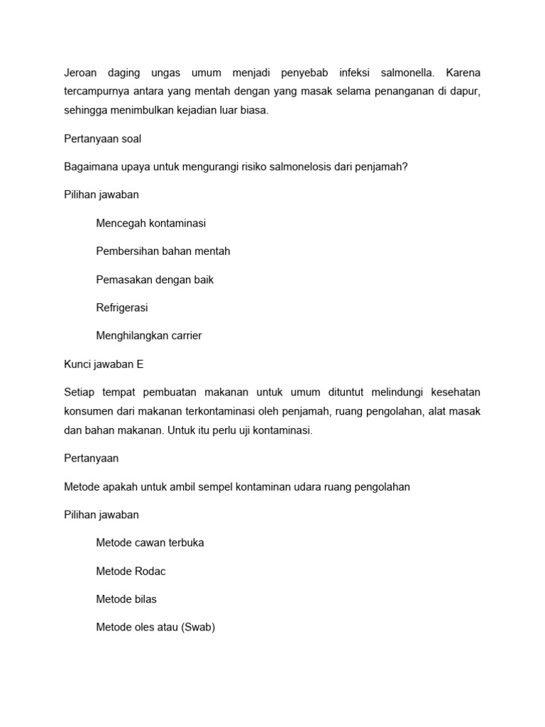 Soal Haccp Pdf