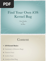 Xu Hao Xiabo Chen Find Your Own IOS Kernel Bug